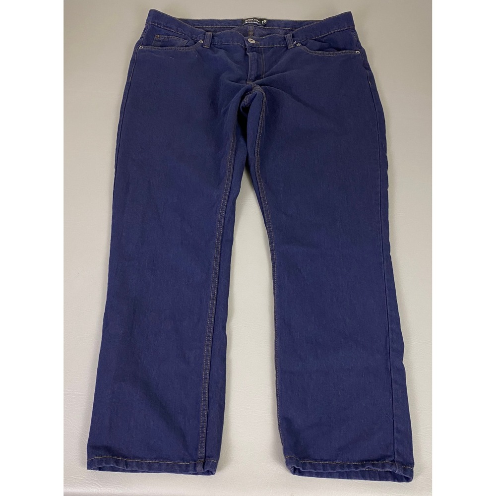 Identic ManDenim‎ Jeans Men's Size 42x32 Straight Leg Dark Blue Denim Jeans EUC